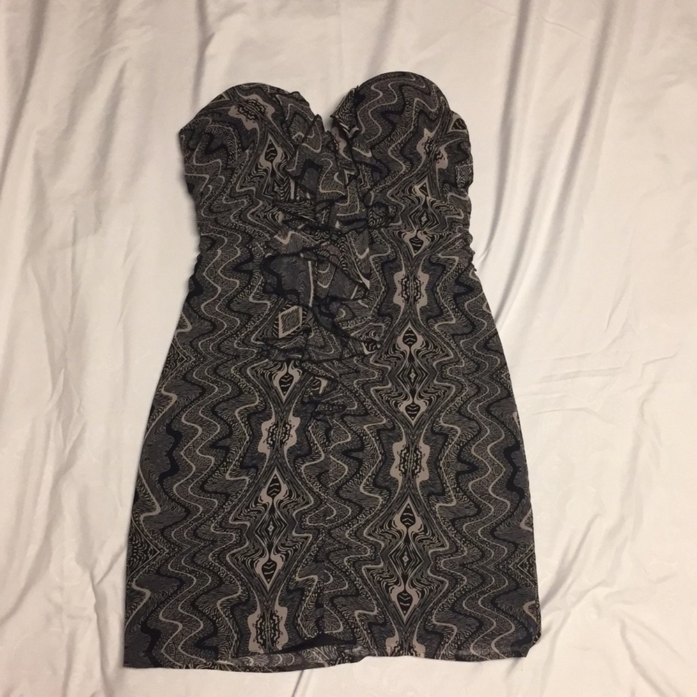 Strapless cocktail dress